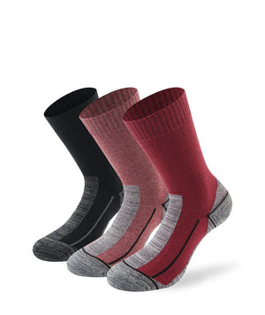 Lenz Performance Multisport 3er Pack, rot/beere/schwarz, 35-38