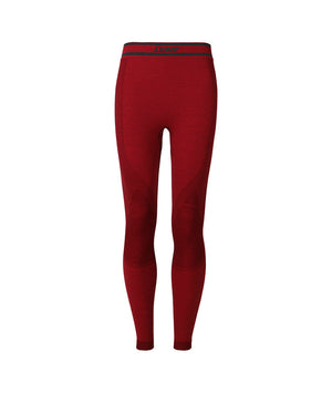 Lenz Long Pants Women Merino 6.0, dunkelrot, L