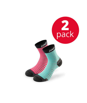 Lenz Outdoor Kids 1.0 2er Pack, pink/tuerkis, 27-30