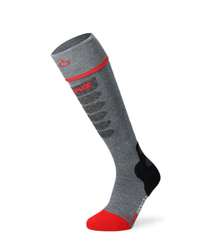 Lenz Heat Sock 5.1 Slim Fit Paar, grau/rot, 35-38