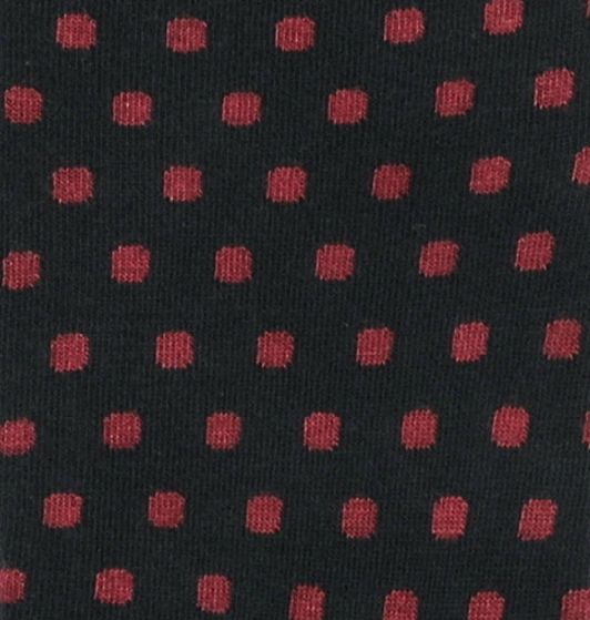 schwarz/rote dots